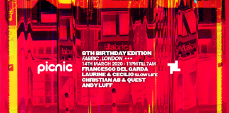 Picnic announce a strong selectors lineup for their eighth birthday at fabric
