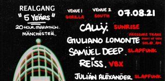 Real Gang collect their full crew for their 5th birthday shenanigans in Manchester