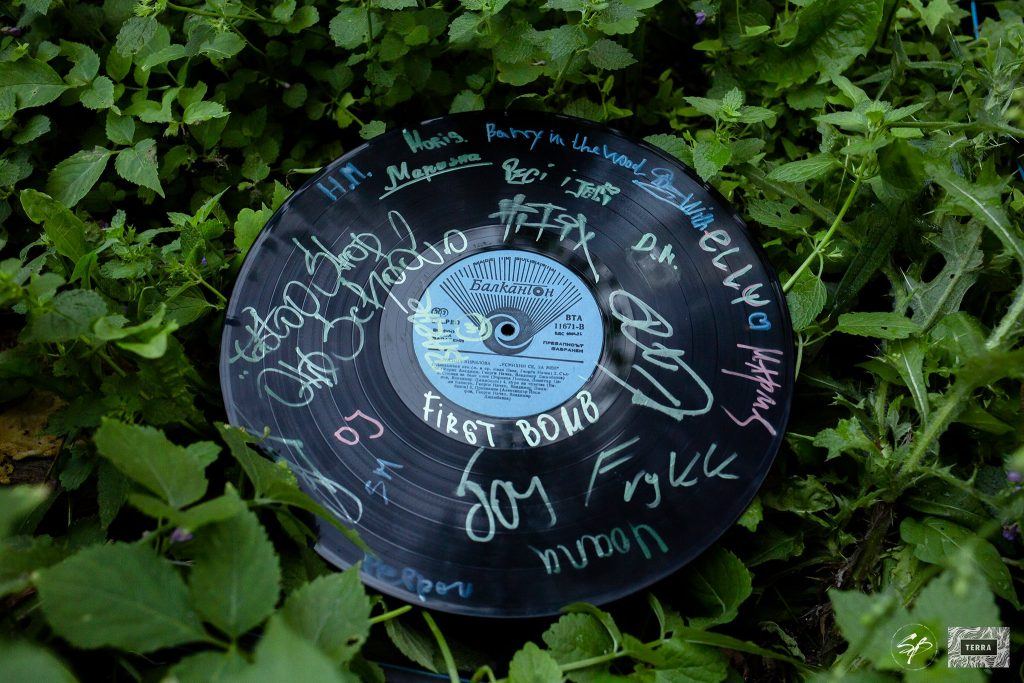 record with artist signatures at Festival In The Nature