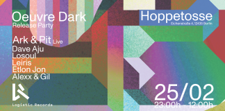 Logistic Records will be throwing a release party at Hoppetosse this weekend