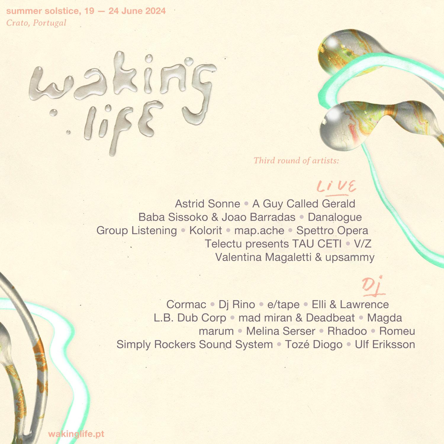 Waking Life third wave lineup announcement