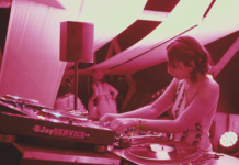 Malika DJing at Woodstock