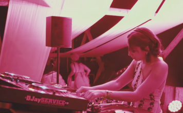 Malika DJing at Woodstock